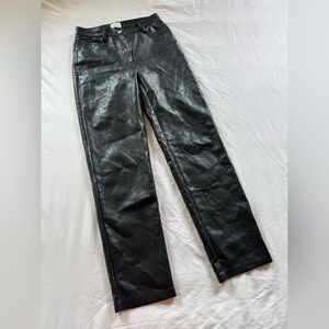 Aritzia Wilfred Faux Black Leather Pants size S (K)